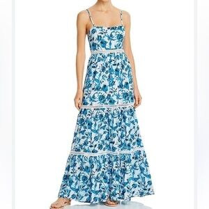 NWT! Red Carter Tiered Maxi in Azul